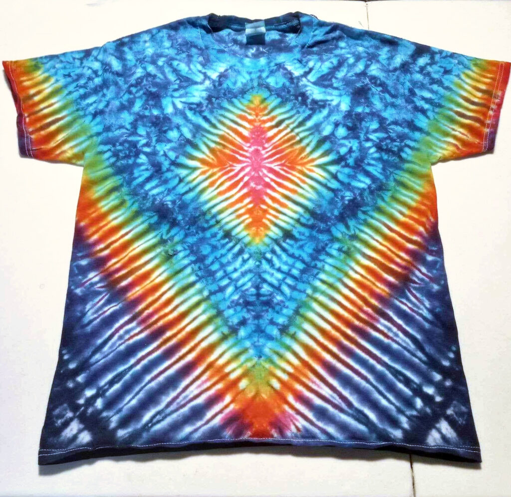 Blue Diamond Rising Short Sleeve Tie Dye Shirt Dyemasters 8690